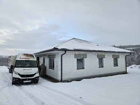 Izolace stropu bungalovu v Kounicích na Kutnohorsku